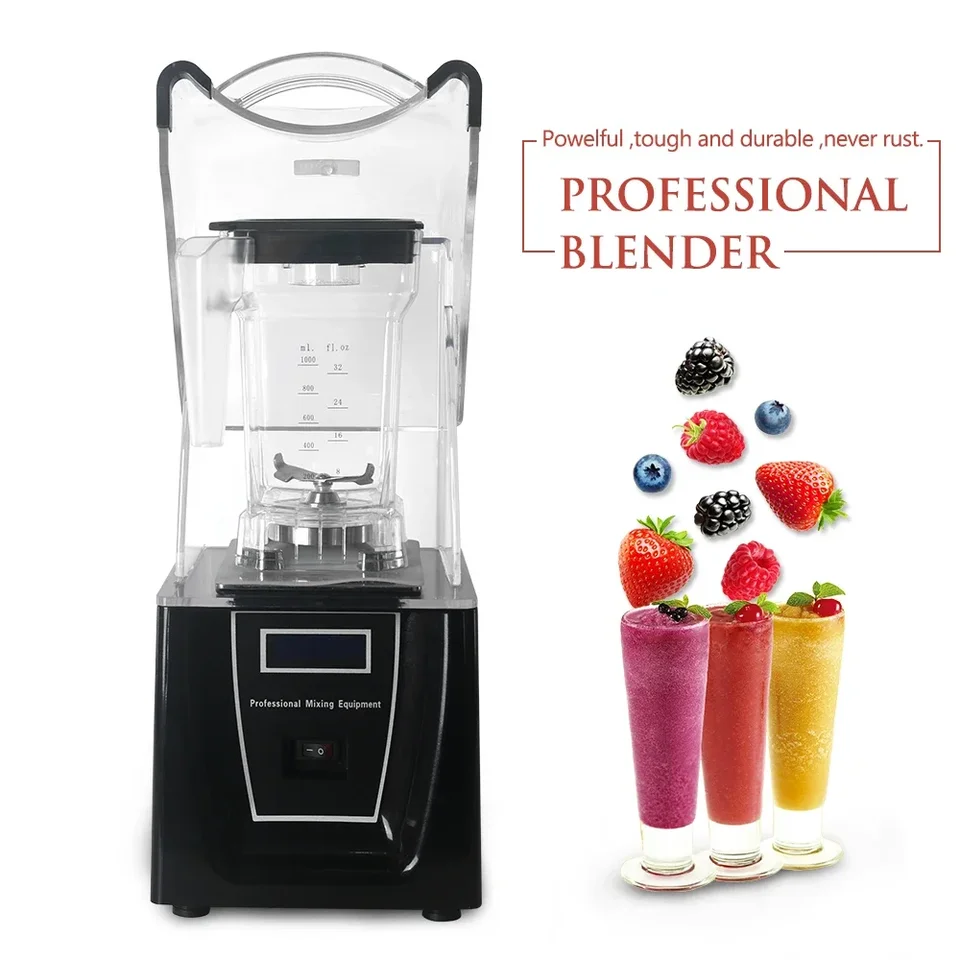Homewise Commercial Blender Smoothie Maker 1500 ml potravinových mixérov s 5 funkciami čierny/biely odšťavovač 110V/220V/240V