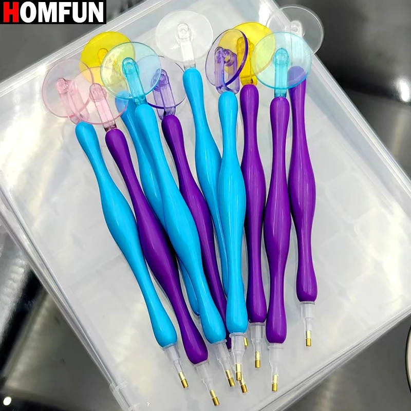 Homfun 5D Diamond Painting Roller Tool Kit, bez námahy maľovanie na maľovanie, bodové vŕtacie pero s lepidlom, ideálne doplnky pre domácich majstrov
