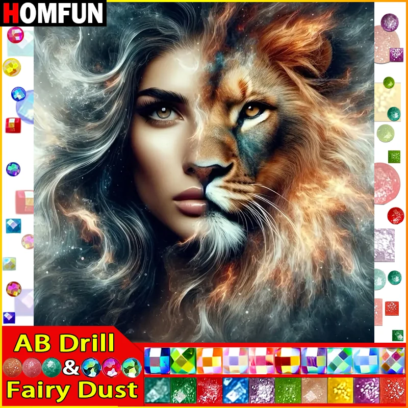 Homfun Fairy Dust AB Smienka na maľovanie krištáľových dekorácií DIY Diamond maľba 
