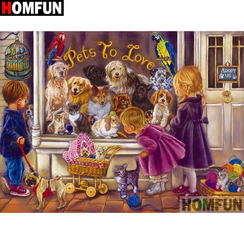 Homfun Full Square/Round Drill 5D DIY Diamond Painting 