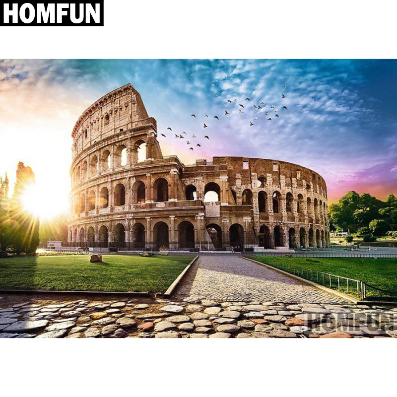Homfun Full Square/Round Drill 5D DIY Diamond Painting 