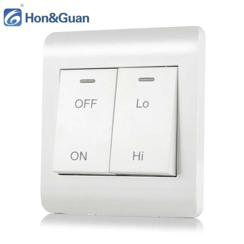 Hon & Guan Home Sump Fant Wall Dual Speed ​​Switch pre inline ventilátory Vysoký nízky model modelu pre Ventilátor Air Household