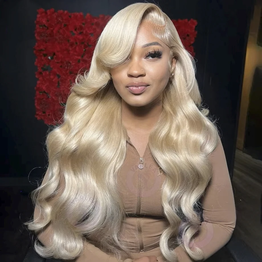 Honey Blonde 613 Body Wave 13x6 HD Lace Frontal Parochňa 13x4 Transparentná čipka predná parochňa blondínka Brazílske ľudské vlasové parochne pre ženy