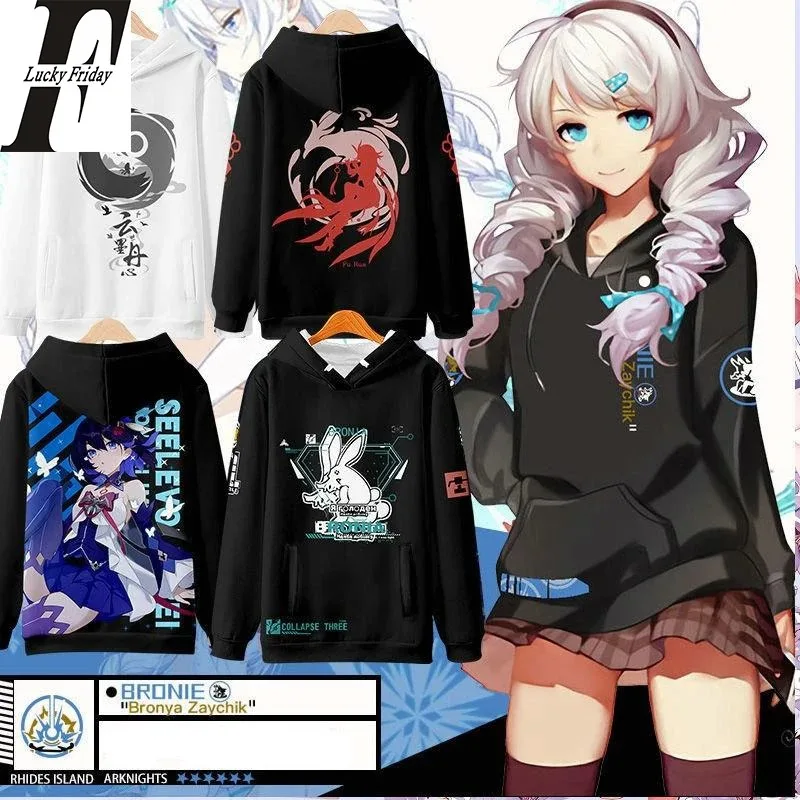 Honkai Impact 3 Anime Japonská hra 3D kapucňa Men Ženy Svetre s kapucňou s dlhým rukávom s dlhým rukávom Harajuku Hoodie Pullover Streetwear