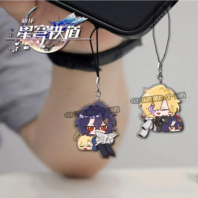 Honkai: Star Rail Aventurín Dr.Ratio Keychain pre študentov prívesok na šnúrku dekora