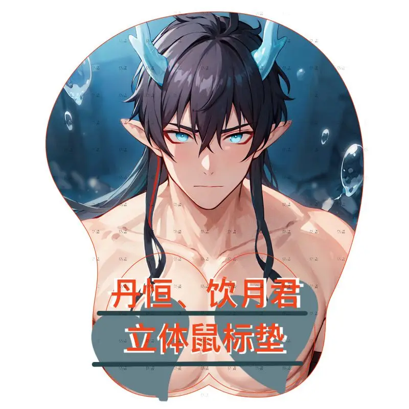 Honkai: Star Rail Dan Heng Imbibitor Lunae Blade Anime Anime Stereoscopic Mouse Pad Game Študenti Silikónové zápästie Mouse Computer Gaming