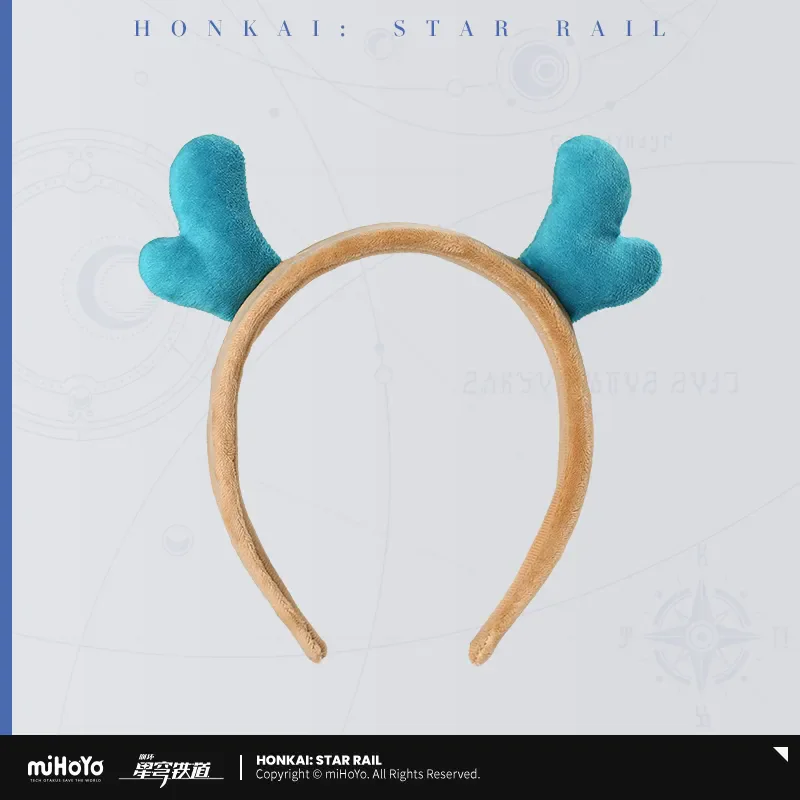 Honkai Star Rail Dan Heng Nicholas Leung Holiday Little Green Dragon Hair Hoop čelenka hlavy Kostým kostým Cosplay Ladies 'Darček