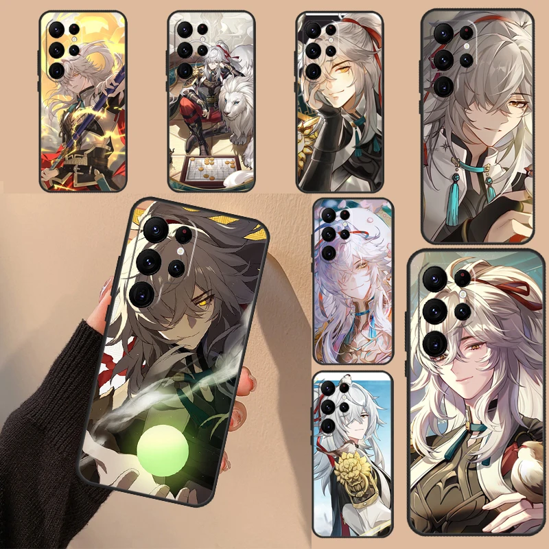 Honkai Star Rail Jingyuan Case pre Samsung Galaxy S22 Ultra S20 Fe S21 Fe S9 S10 Poznámka 10 Plus poznámka 20 S23 Ultra Cover