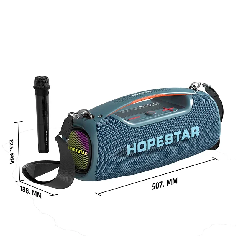 Hopestar A60 Veľký bezdrôtový reproduktor Prenosný vonkajší boombox 3D stereofónny subwoofer super zvukový panel s mikrofónom