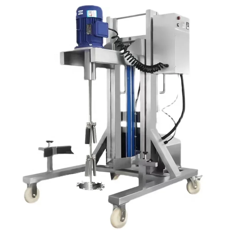 Horizontálny elektrický mixér IBC Ton Tank, priemyselný chemický skladací pádlo z nehrdzavejúcej ocele
