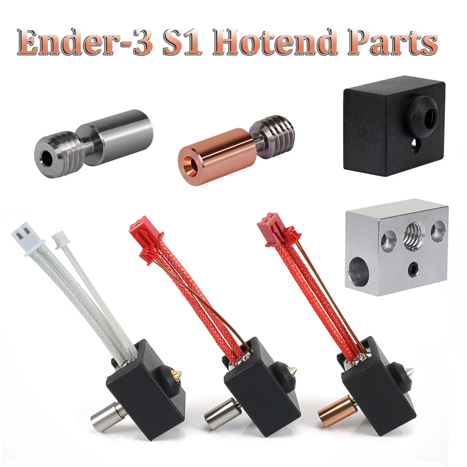 Horná 3D diely Ender-3 S1 HOTEND BIMETAL WEHRAKAKA PRE ENDER 3 S1 CR-10 SMART PRO HOT HORK SPRITE Extruder BI-Metal Thlot