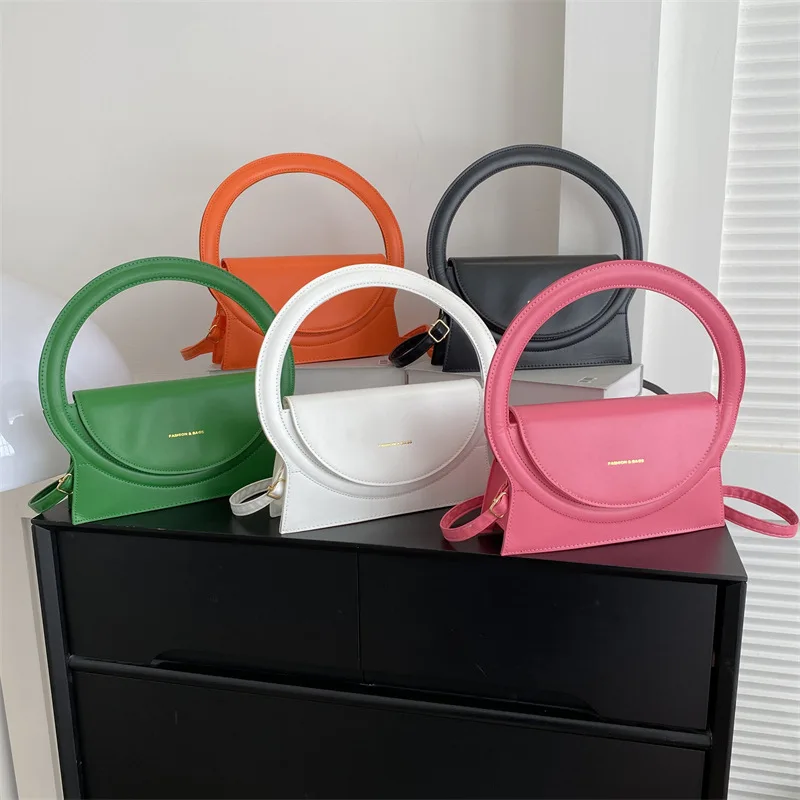 Horná značka kabelky pre ženy 2023 Nová módna rukoväť Dámska taška Luxusná dizajnová taška Kožená dáma Crossbody Shuolder Bag