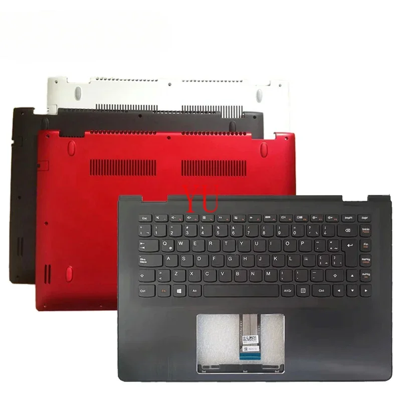Horné spodné puzdro pre Lenovo Flex3-1470 1480 Yoga 500-14ibd Palm Rest Cover Cover Bottom Shell Keyboard
