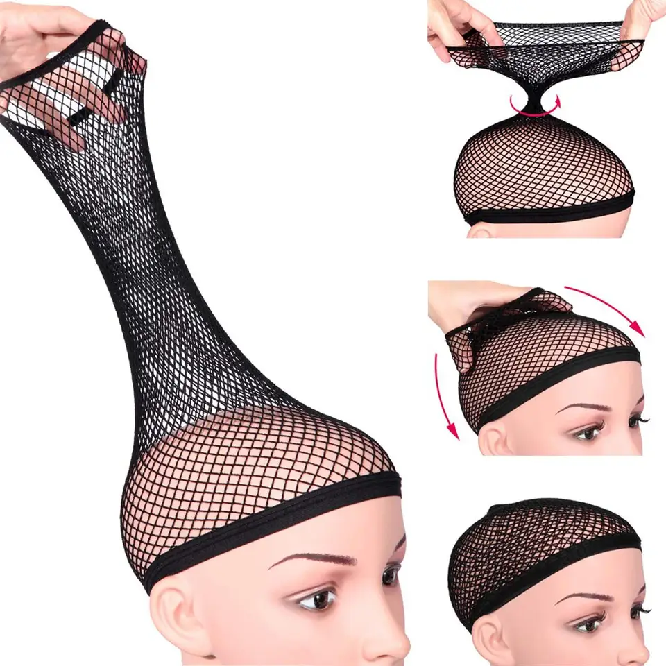 Horné vlasové sieťovky sieťové tkanie parochní na vlasy Čievy Čiapky Nylon natiahnuteľné elastické vlasy
