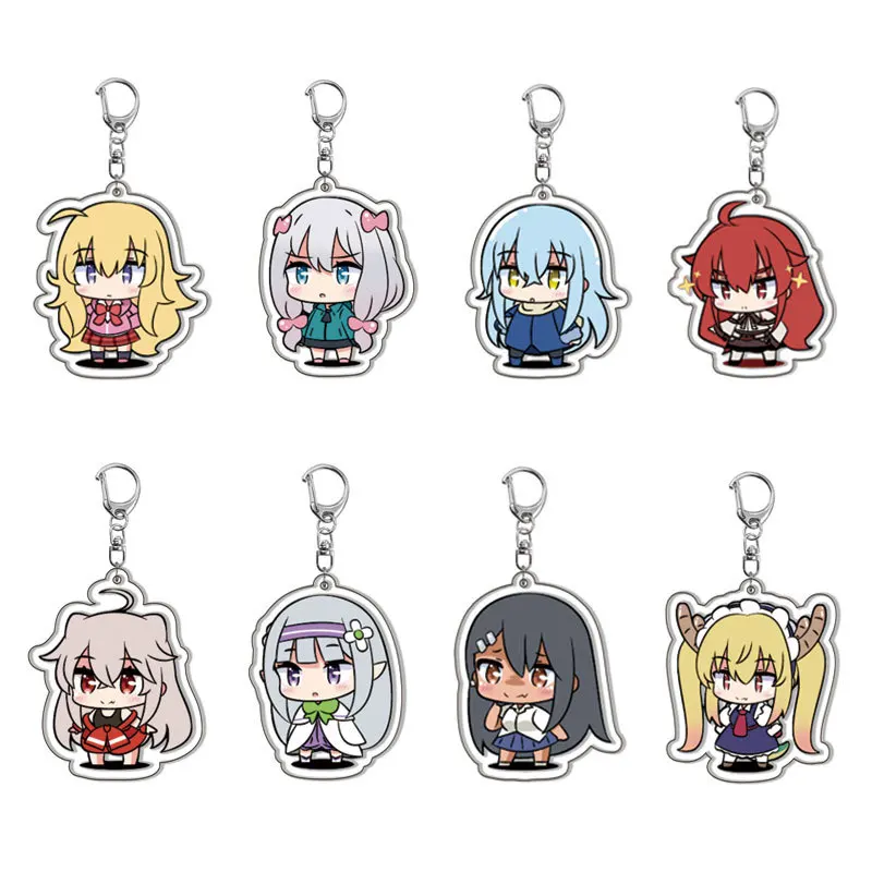 Horúca anime drak maisk akryl Keychain q verzia figurína kľúča doplnky prívesok šperky módny darček