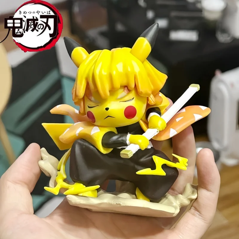 Horúca anime démonová Slayer postava Kimetsu no Yaiba figure agatsuma zenitsu cos pikachu akčné figúrky PVC Model Kid narodeniny darčeky