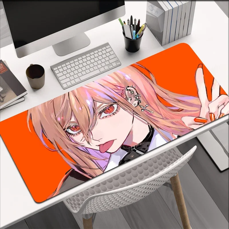 Horúca anime klávesnica Gaming Mouse Pad C-Chainsaws M-Man Power Veľké podložky pre laptop Gamer Príslušenstvo stolové podložky Rubber Soft xxl koberec