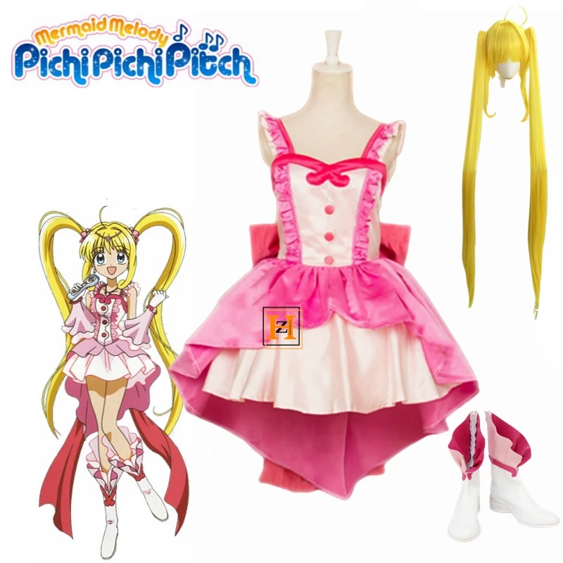 Horúca anime morská panna melódia Pichi Pichi Pitch Nanami Luchia Cosplay kostýmy Ženy princezné šaty na Halloween vianočné večierky