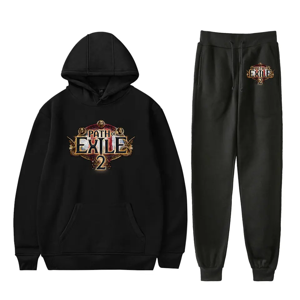 Horúca cesta exilu 2 mikiny Merch kapucne joggerové nohavice zimné unisex módne príležitostné hiphopové mikiny na streetwear