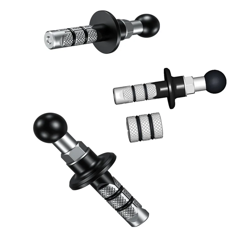 Horúca hliníková základňa Gumový motocykel Motocykel Mount Black Work STEM Base s loptou na ram