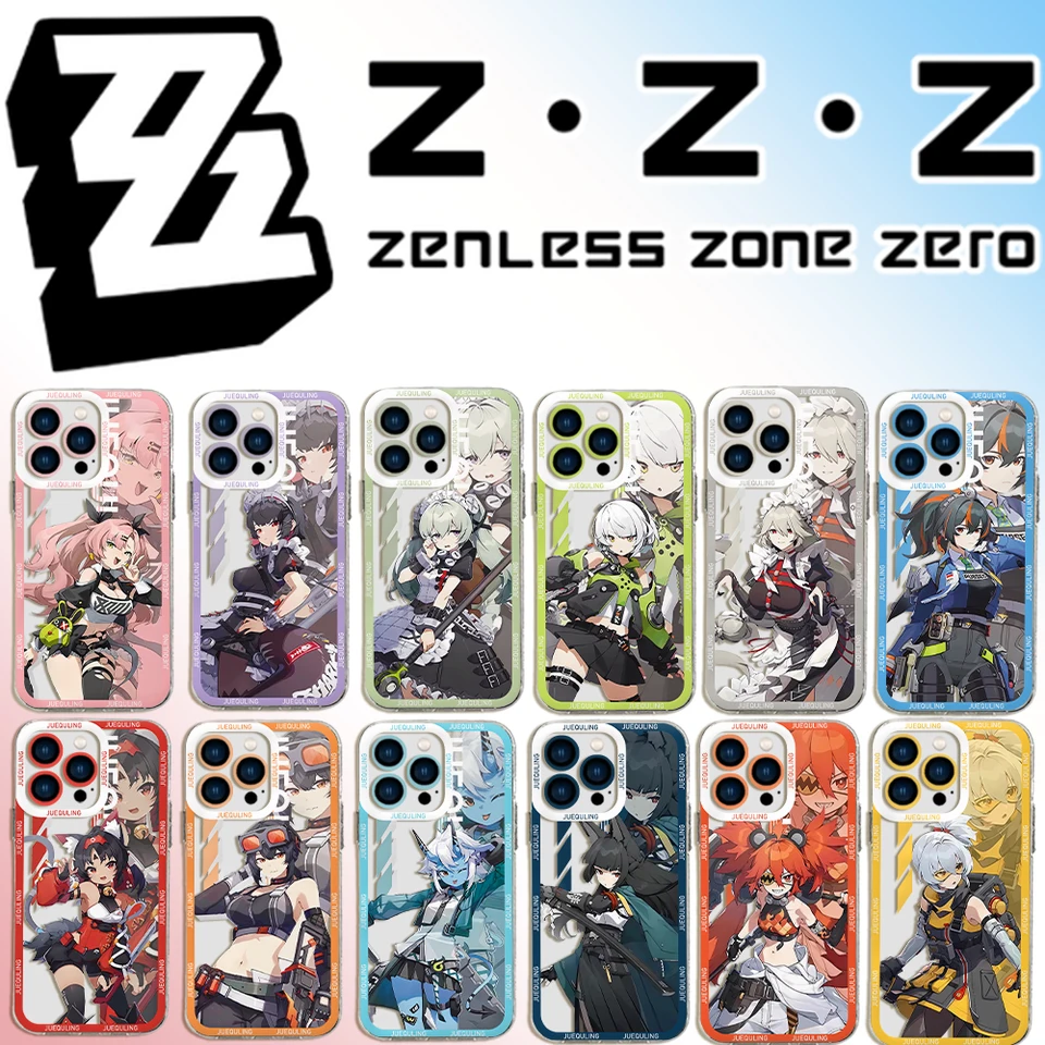 Horúca hra Zenless Zone nulové puzdro pre iPhone 16 15 14 13 12 11 Mini Pro Max x xr xsmax 7 8 Plus SE20 Priehľadný kryt