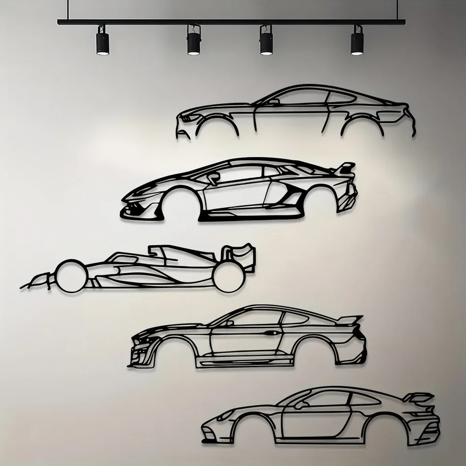 Horúca hranica Kovová linka Športová dekorácia automobilu - prémiové železné ozdoby, štýlové dekorácie železných automobilov pre automatických nadšencov