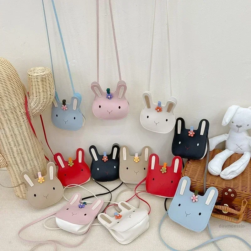 Horúca karikatúra zviera kožené ramenné tašku roztomilý medveď krížovým telom Messenger taška pre deti Soft Soft Bunny Kid batoľa dievča