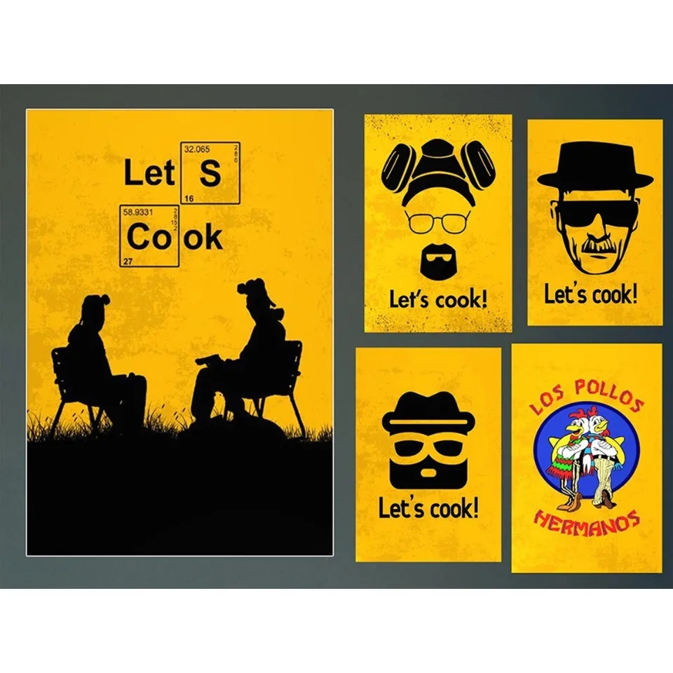 Horúca klasická kriminalita televízia Breaking Bad Game plagáty plátno maľba umožňuje varenie výtlačkov nástenné umelecké obrázky darčeky moderná obývacia izba dekor