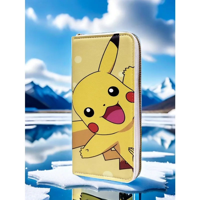 Horúca pikachu Pokémon dlhá peňaženka Muž a študentka anime karikatúra veľká kapacita mobilný telefón karta s taškou na tašku spojky