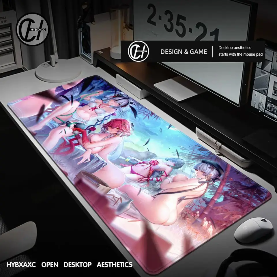 Horúca predajná položka Wuthering Wave Changli HD tlač Veľký gumový laptop stola Matka Mechanická klávesnica XXL Locking Edge Mouse podložka