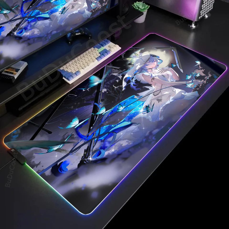 Horúca predajná položka Wuthering Wave Shorekeeper Electronic Sports Office HD tlačový stôl Gaming RGB počítač Luminescence Mouse Pad