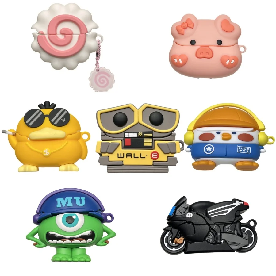 Horúca roztomilá kreslená rola Mr.Q Ochranný kryt slúchadiel pre Samsung Galaxy Buds 3 mäkké silikónové slúchadlá pre galaxie Buds 3Pro