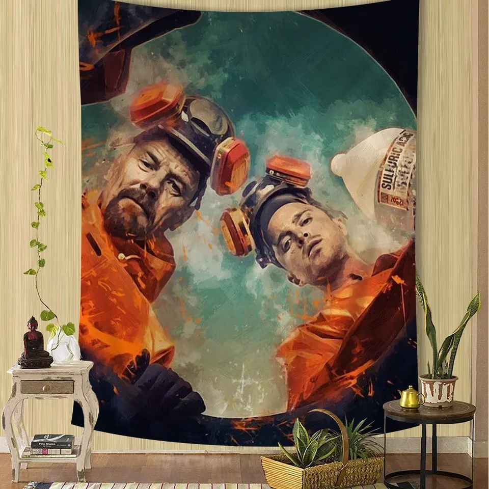 Horúca televízia Breaking Bad Hippie Wall zavesenie tapisérie pre obývaciu izbu Domáca koľaj