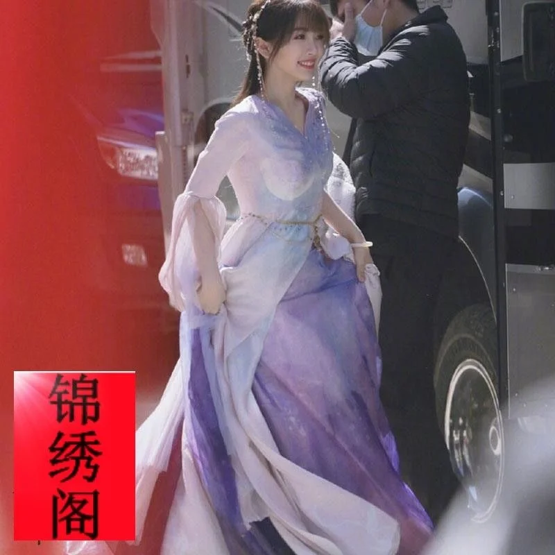 Horúca televízia Cang Lan Jue Cosplay Xiao Lanhua Hanfu kostým yu shuxin hanfu šaty cang lan jue šaty rozprávkové šaty tanečné oblečenie