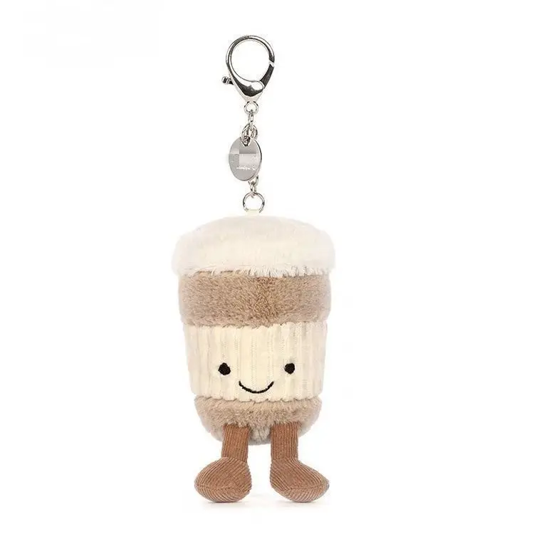 Horúca želé mačka 15 cm Zábavný kávový pohár super roztomilý prívesok dekorácia Sprievodná šálka taška zavesenie dekorácie Keychain roztomilý darček