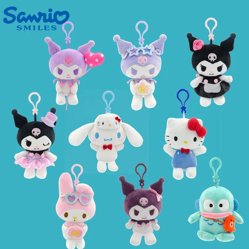 Horúce 10-15 cm kawaii Sanrio Kuromi My Melody Cinnamoroll plyšové hračky Doll vankúš Anime karikatúry detské darčeky izba dekorácie bábiky