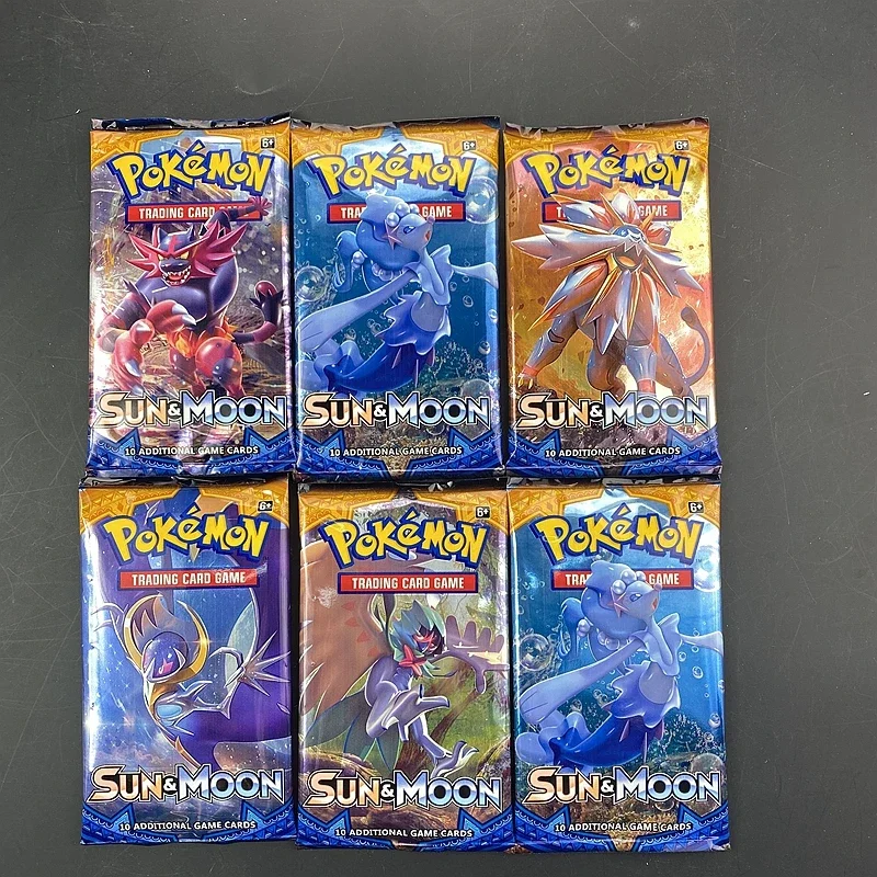 Horúce 10ks Pokémonové karty Box TCG: Sun & Moon Mega Energy Shining Pokemon Card Game Trading Collection Conlection Card Cards