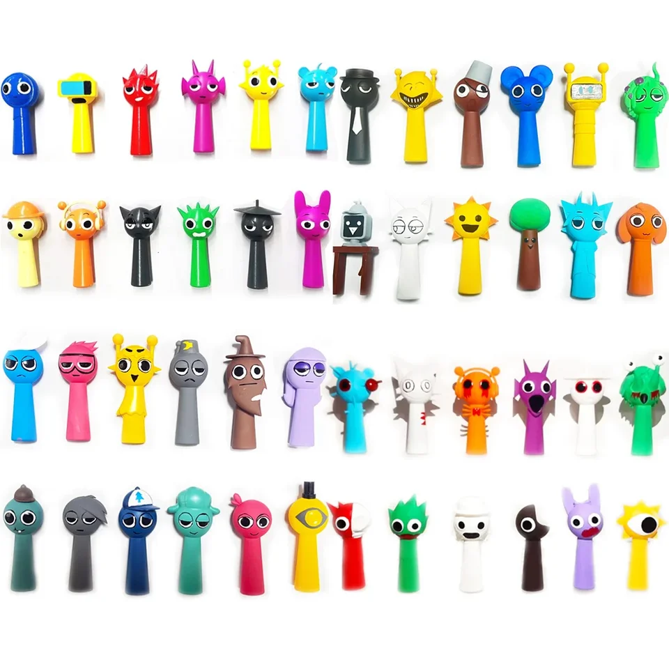 Horúce 12ks/set sprunki figurín Model PVC Sprunki Game Action & Toy Figures Set Kids Birthday Darček vianočný darček