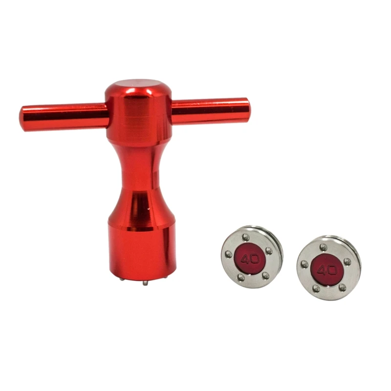 Horúce 2ks golf Custom Red Windows + červený kľúč pre Tittly Scotty Cameron Putters 40,0 gramov