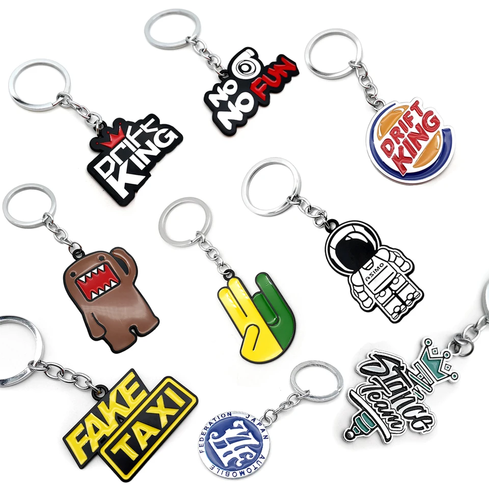 Horúce 3D kovové turbo Jaf Keychain JDM Culture Car Automatické diely Kľúčový reťazec JDM DOMO Falošný taxík Keychian Drift King Racing Actifies