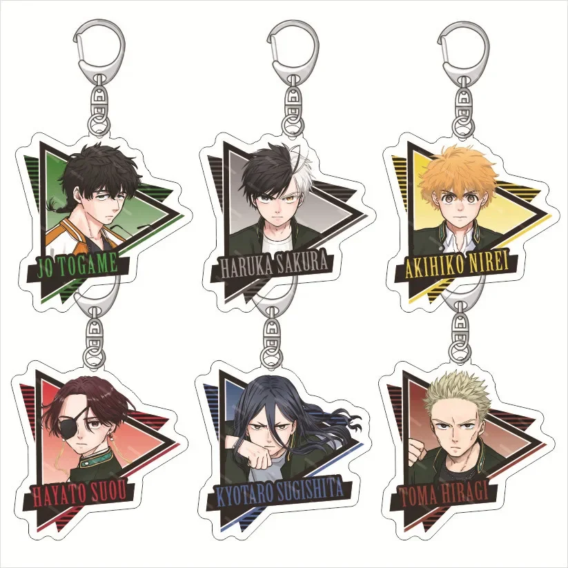 Horúce anime prelomer vetra akrylové keychain haruka sakura jo togame hayato suou key reťaze