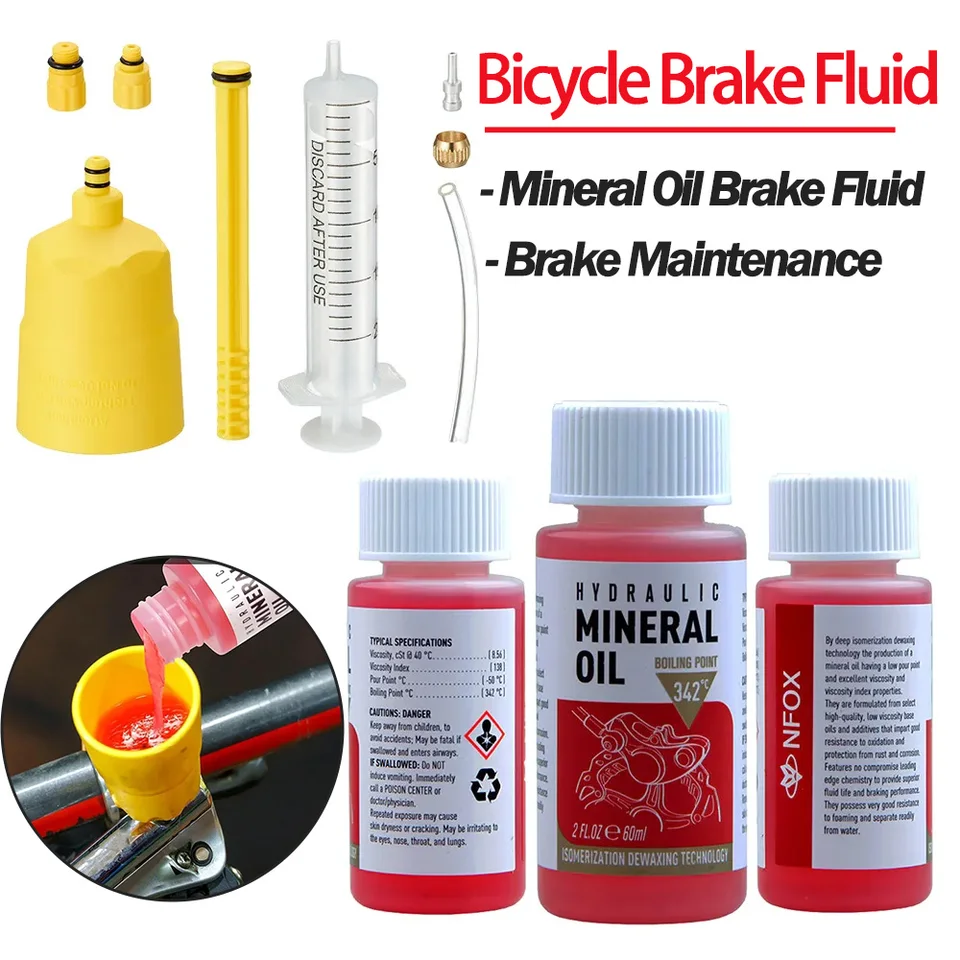Horúce bicykle pre bicykle Minerálny olej 60 ml cyklistické horské bicykle pre Shimano 27.