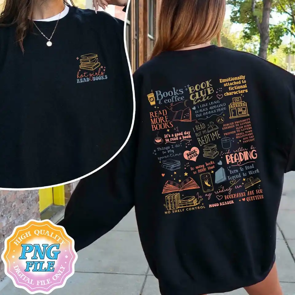 Horúce dievčatá čítajú knihy Unisex Comfort Bookish Sweater Dragons Fantasy Čitatelia Book klub s dlhým rukávom Mikina y2k top Streetwear