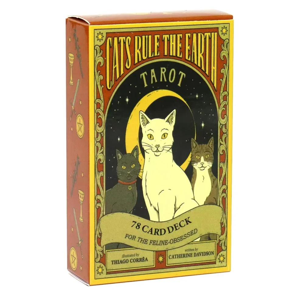 Horúce !!! Karty mačiek pravidlá Zem Tarot Cards A 78 Oracle English Visions Divinova Edition Deck Borad Hracie hry