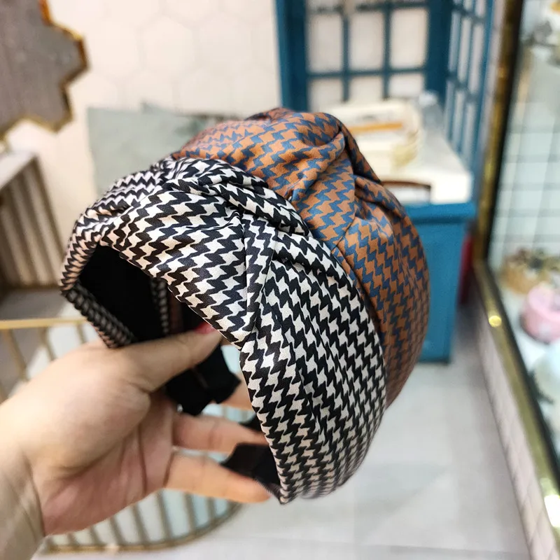 Horúce koleno tlač Pre ženy pre ženy starožitné vlasové doplnky ručne vyrábané horné luky Knot