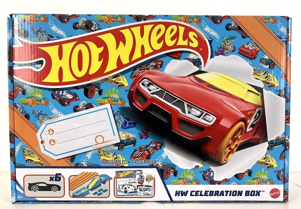 Horúce kolesá auto HW Celebration Box 1/64 Model Model Hray