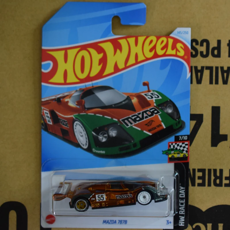 Horúce kolesá autá TH Super Treasure Hunt 2024-145 Mazda 787b 1/64 kovový odietový modely kolekcie hračiek hračiek