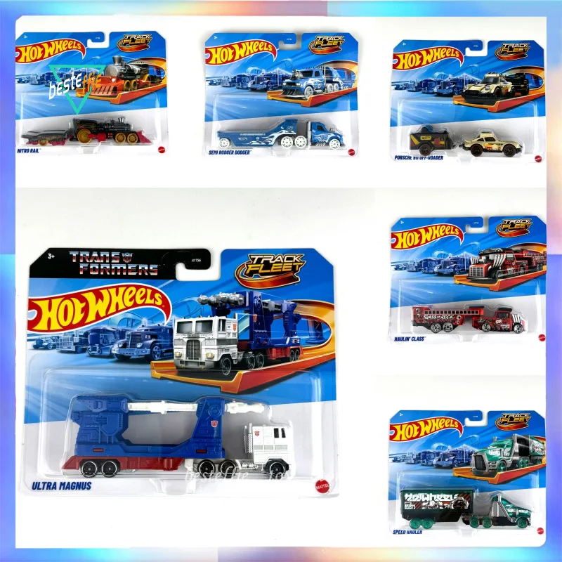 Horúce kolesá transformátory Transport flotila automobil model 1/64 Volvo Porsche Ultra Magnus Truck Cars Model Boy Collection Vianočný darček