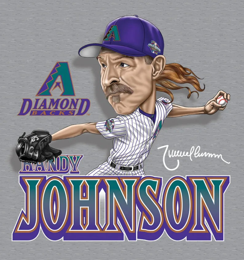Horúce nové Randy Johnson Men Trik