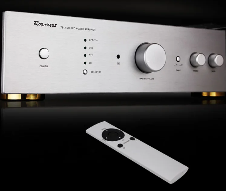 Horúce nové Royanges TS-2 HIFI Power zosilňovač HEFI HIFI 2.0 HOME AMP s diaľkovým ovládaním importovaným komponentom Nový zosilňovač trubice 20